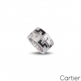 Cartier White Gold Le Baiser Du Dragon Ring